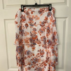 Floral Ann Taylor Midi skirt.